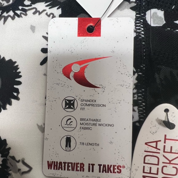 TKO Floral Leggings Size M - Picture 3 of 6